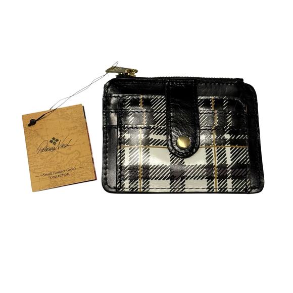Patricia Nash Cassis ID Wallet in Black & White Plaid - NWT Style P567481 - Picture 1 of 7